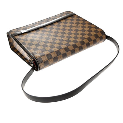 Louis Vuitton Tribeca Handbag Damier, BROWN, LEATHER, Shoulder bag