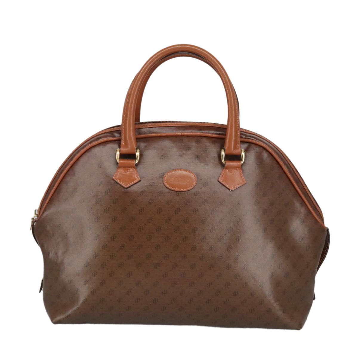 Bally Vintage Tote Bag Canvas, BROWN, CANVAS, Tote bag
