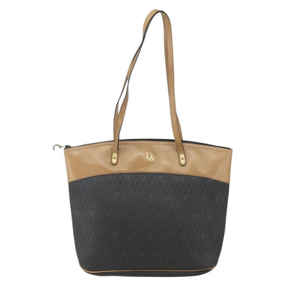 Christian Dior Vintage Honeycomb Tote Bag Canvas, BLACK, CANVAS, Tote bag