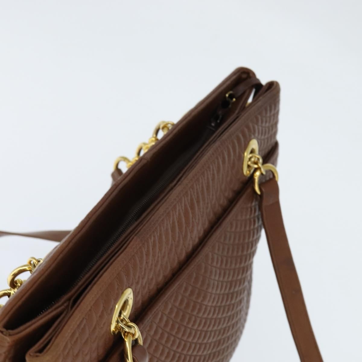 Bally Vintage Tote Bag Leather, Brown, Leather, Tote Bag