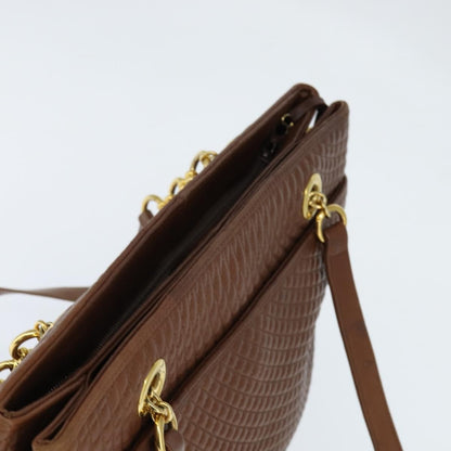 Bally Vintage Tote Bag Leather, Brown, Leather, Tote Bag