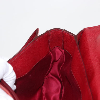 Miu Miu Madras Top Handle Bag Leather, RED, LEATHER, Handbag
