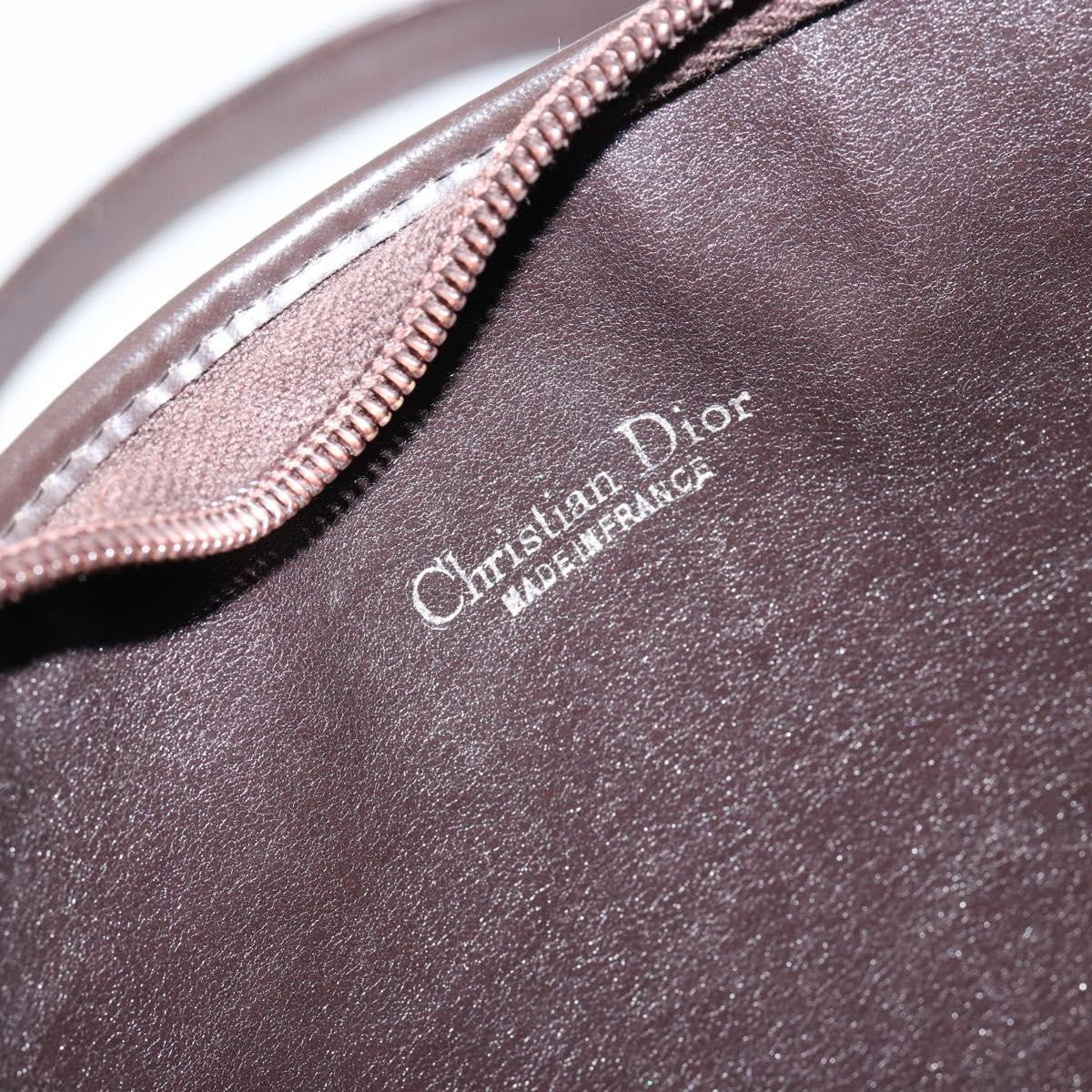 Christian Dior Vintage Trotter Shoulder Bag Canvas, BEIGE, CANVAS, Shoulder bag