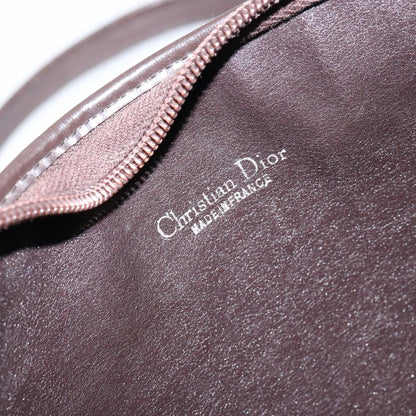 Christian Dior Vintage Trotter Shoulder Bag Canvas, BEIGE, CANVAS, Shoulder bag
