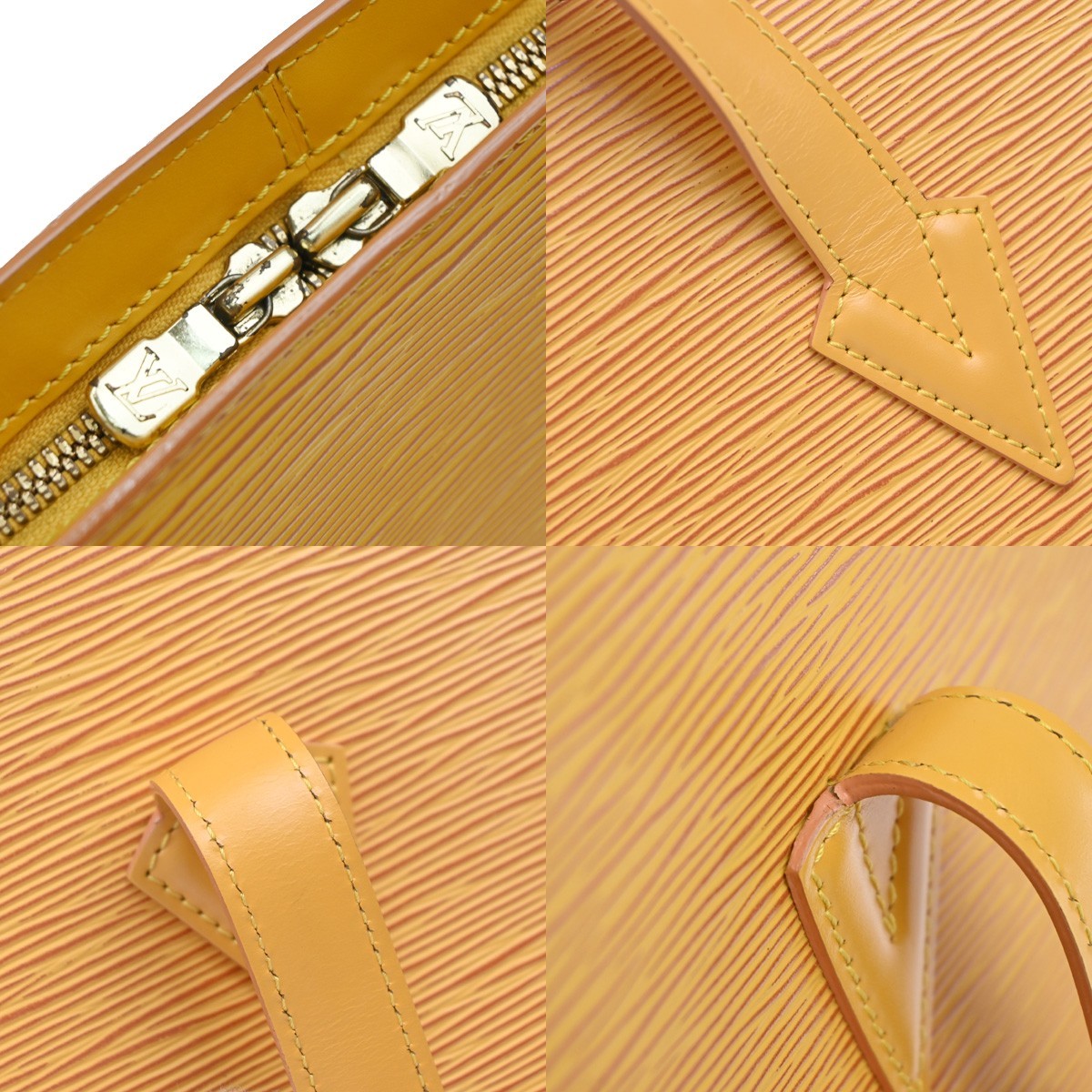 Louis Vuitton Lussac Handbag Epi Leather, YELLOW, LEATHER, Shoulder bag