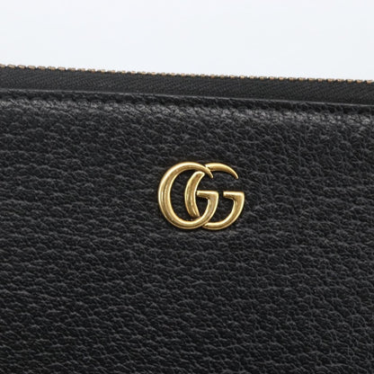Gucci GG Marmont Pouch Leather, Black, Leather, Clutch