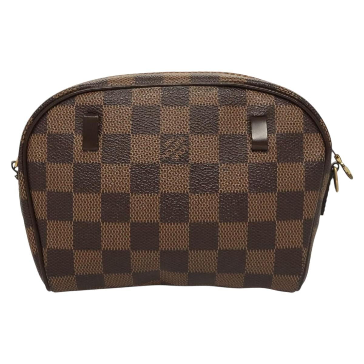 Louis Vuitton Ipanema Pochette Damier, BROWN, CANVAS, Clutche & pouche