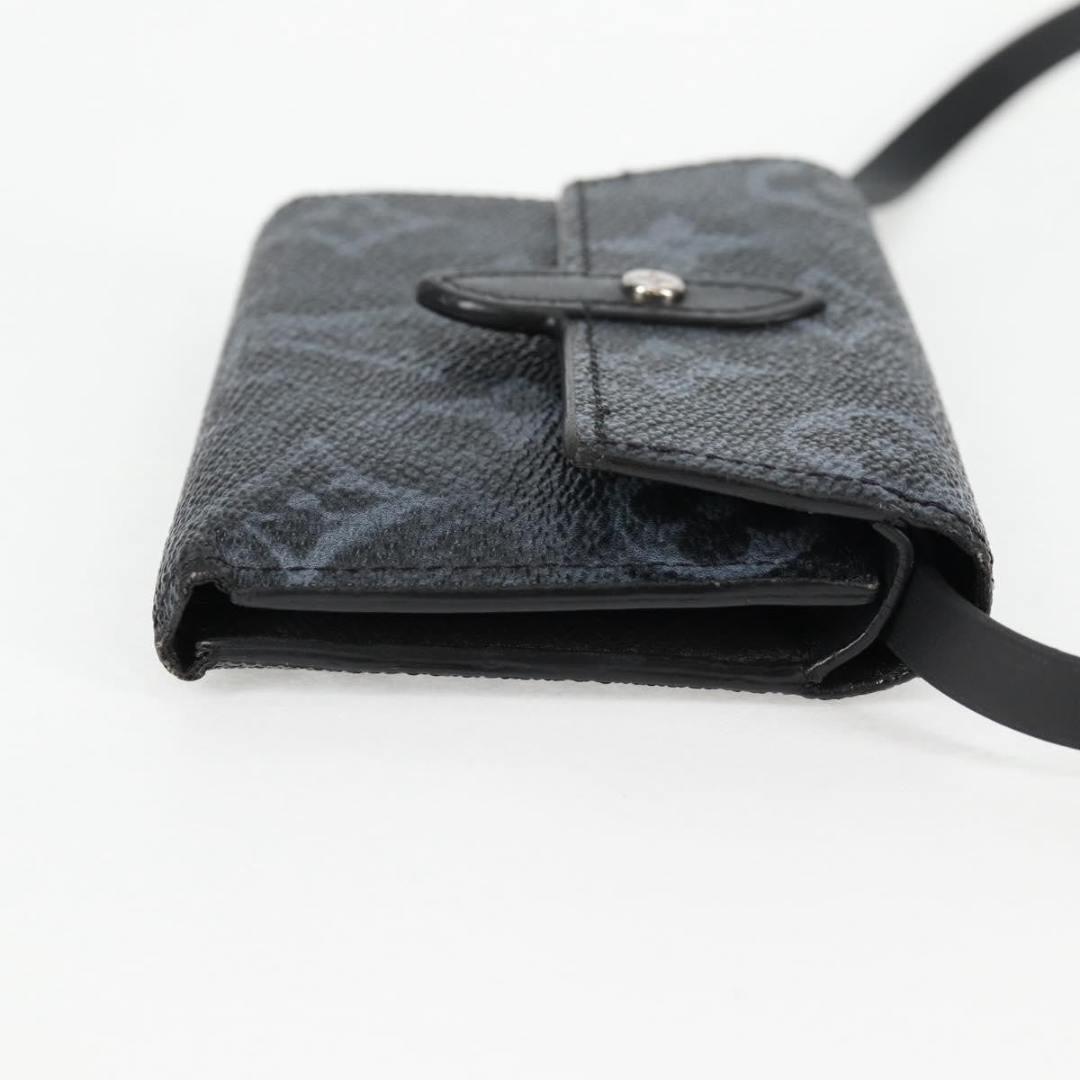 Louis Vuitton Cross Card Holder Limited Edition Monogram Pastel Noir, BLACK, CANVAS, Clutche & pouche