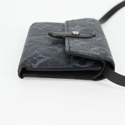 Louis Vuitton Cross Card Holder Limited Edition Monogram Pastel Noir, BLACK, CANVAS, Clutche & pouche