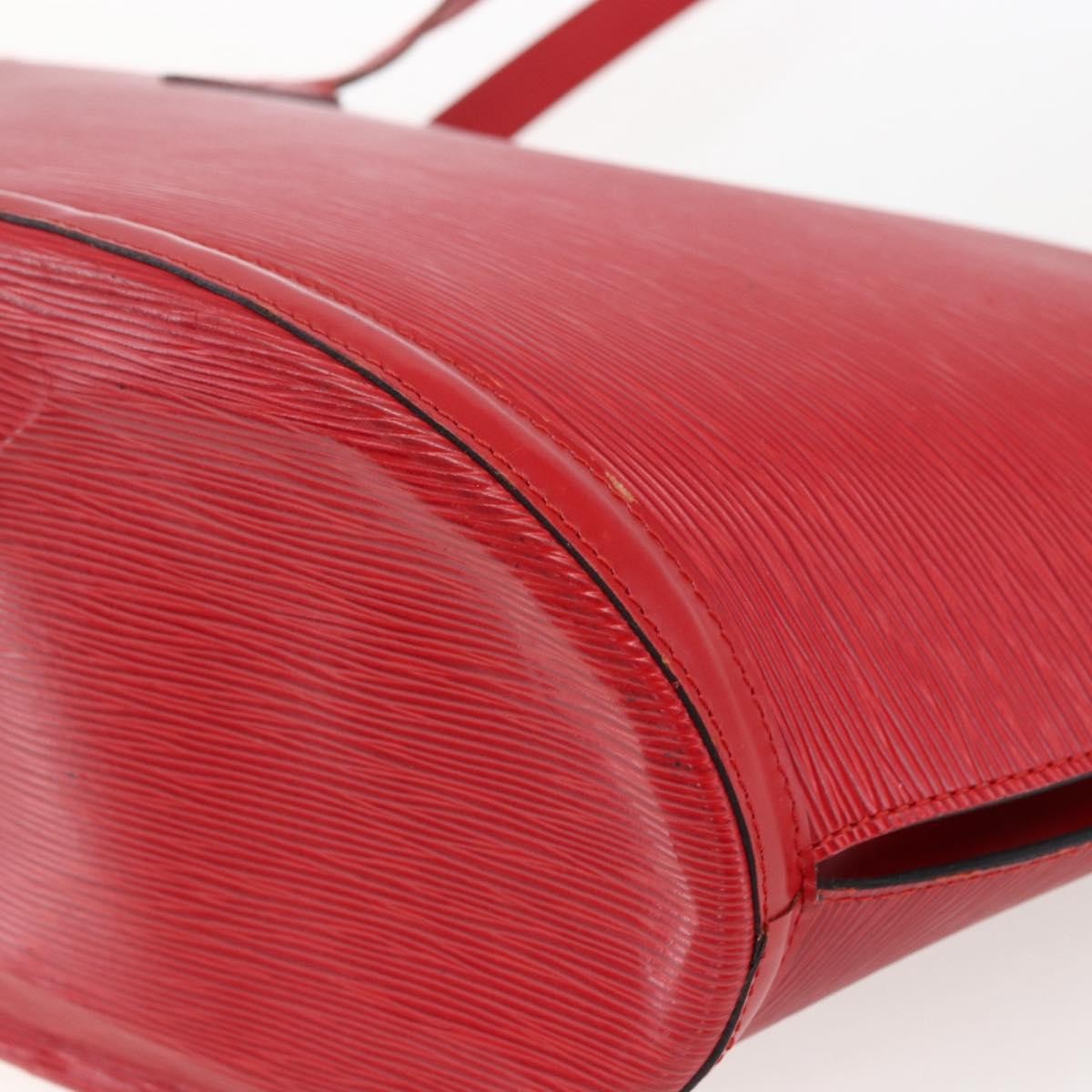 Louis Vuitton Saint Jacques Handbag Epi Leather, RED, LEATHER, Shoulder bag