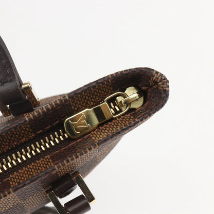Louis Vuitton Manosque Pochette Damier, BROWN, CANVAS, Clutche & pouche