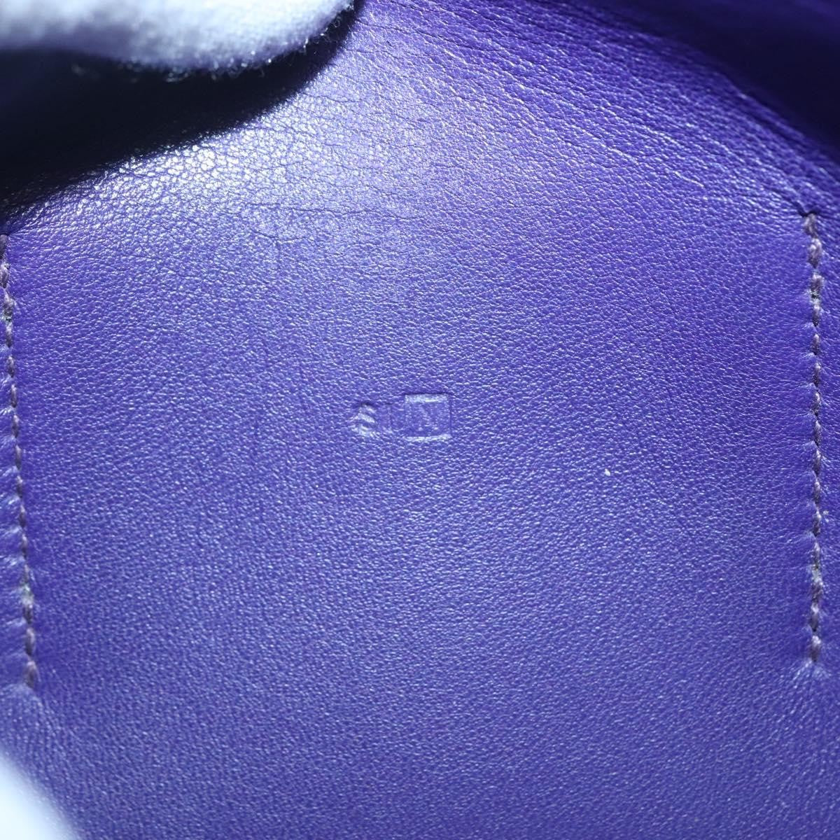 Hermes Dogon Duo Combined Wallet Leather, PURPLE, LEATHER, Wallets