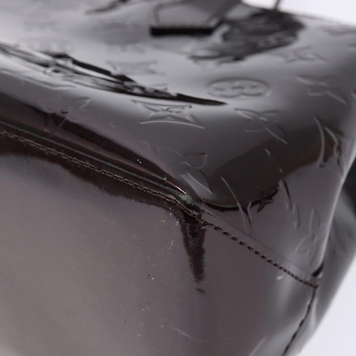 Louis Vuitton Wilshire Handbag Monogram Vernis, BURGUNDY, PATENT_LEATHER, Handbag