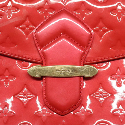 Louis Vuitton Bellflower Handbag Monogram Vernis, RED, PATENT_LEATHER, Shoulder bag
