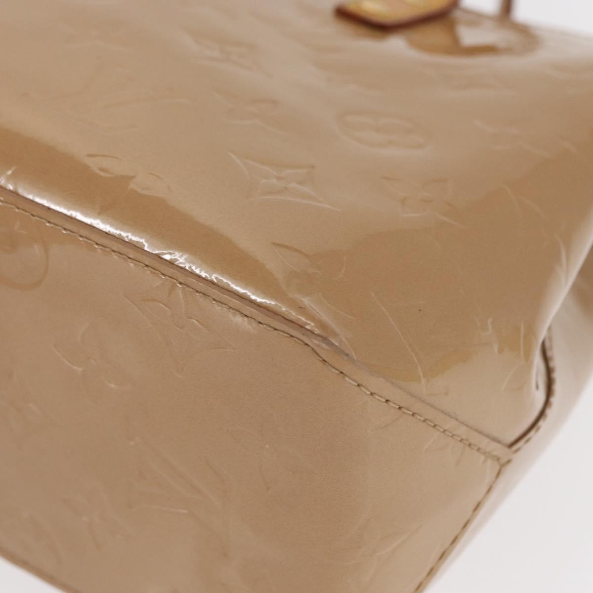 Louis Vuitton Reade Handbag Monogram Vernis, BEIGE, PATENT_LEATHER, Handbag