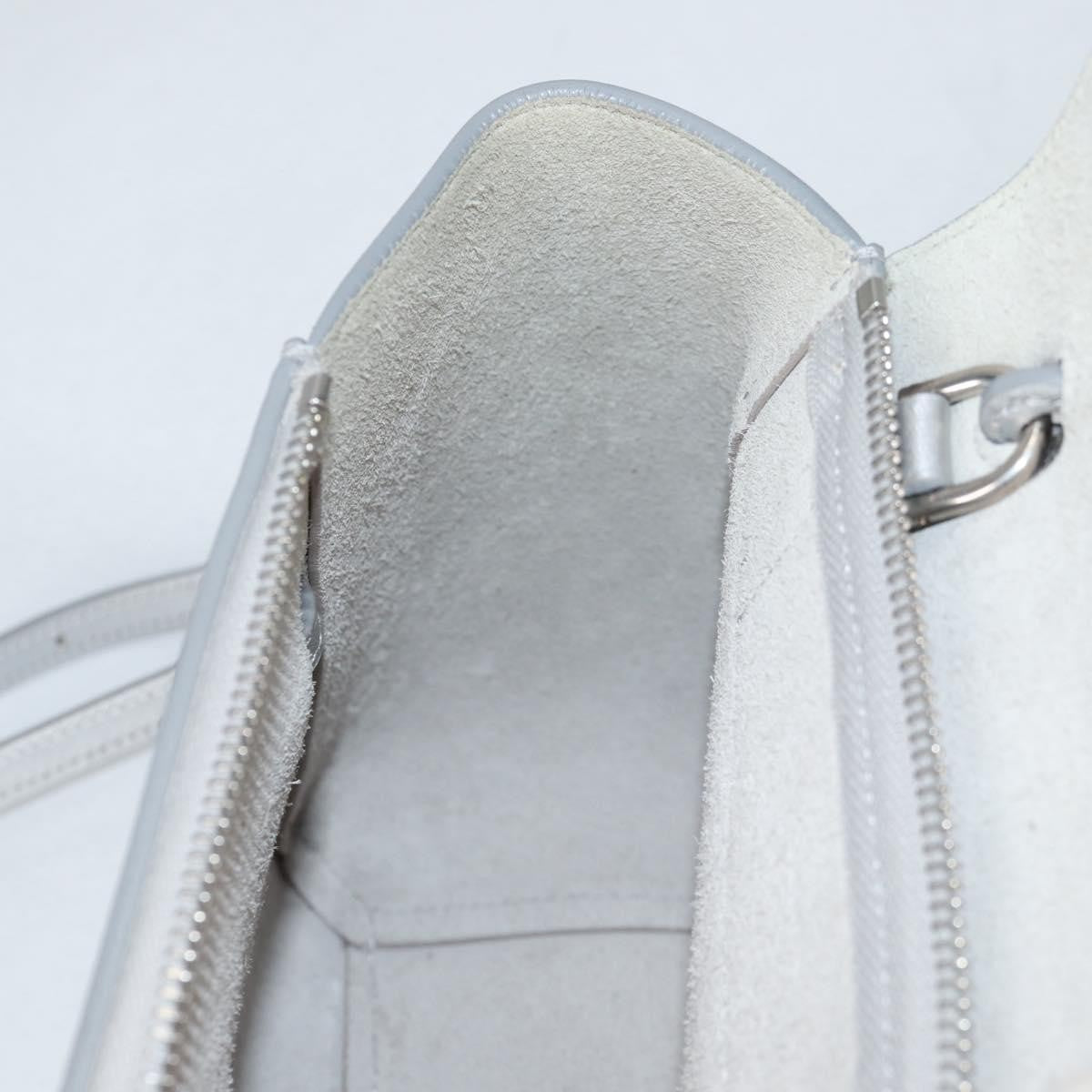 Celine Belt Bag Textured Leather, Silver, Leather, Handbag