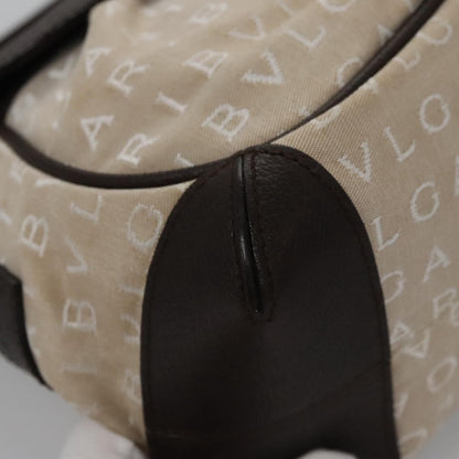 Bvlgari B.Zero1 Logomania Bag Canvas with Leather, BEIGE, CANVAS, Handbag