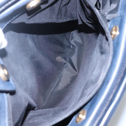 Celine Circle Logo Handbag Nylon, Navy, Nylon, Tote Bag