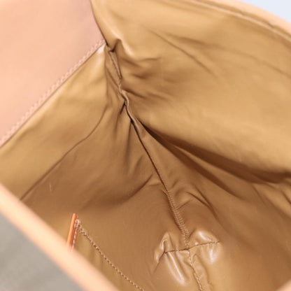 Celine C Macadam Pouch Canvas, Beige, PVC, Clutch