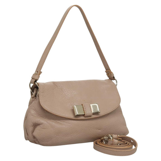 Chloe Lily Handbag Leather, Pink, Leather, Handbag