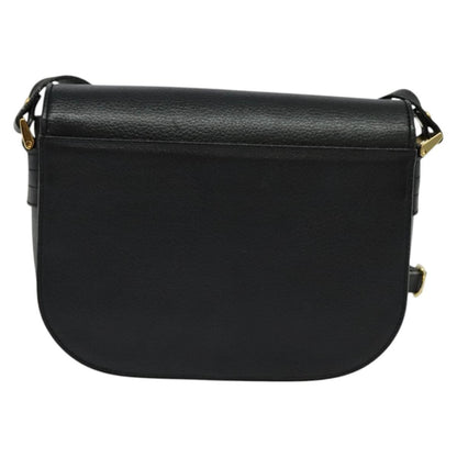 Burberry Flap Shoulder Bag Leather, BLACK, LEATHER, Shoulder bag