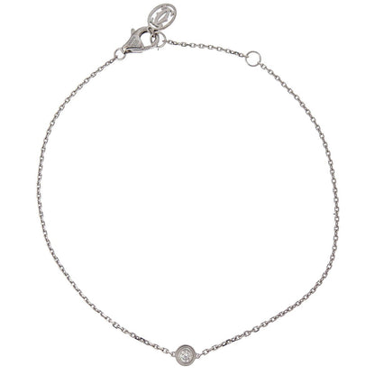 Cartier D'Amour Bracelet 18K White Gold and Diamond, SILVER, WHITE_GOLD, Bracelet