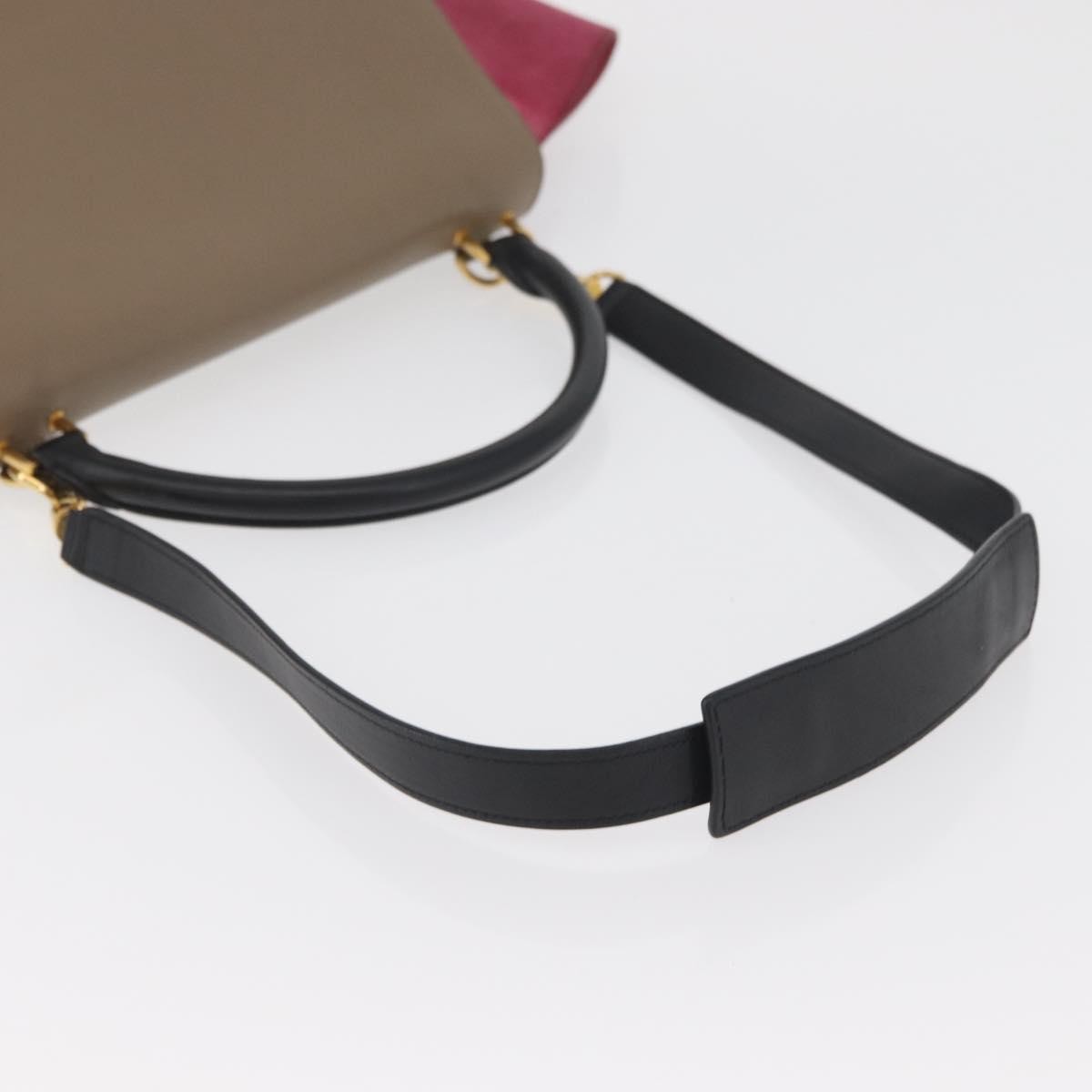 Celine Trapeze Bag Leather with Suede, Multicolour, Leather, Handbag