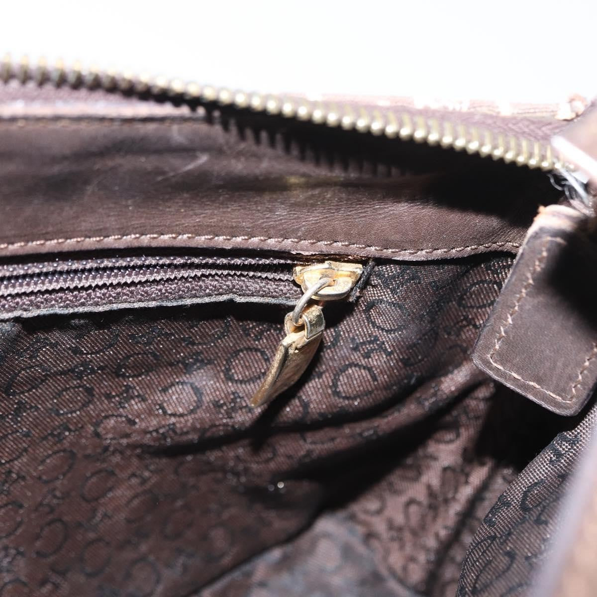Celine C Macadam Shoulder bag Canvas, BROWN, CANVAS, Shoulder bag