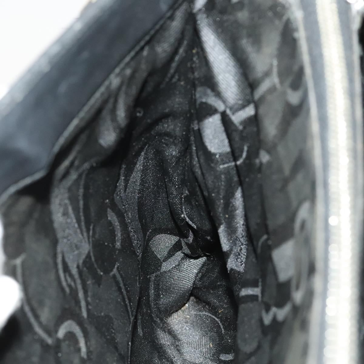 Salvatore Ferragamo Gancini Shoulder Bag Leather, BLACK, LEATHER, Shoulder bag