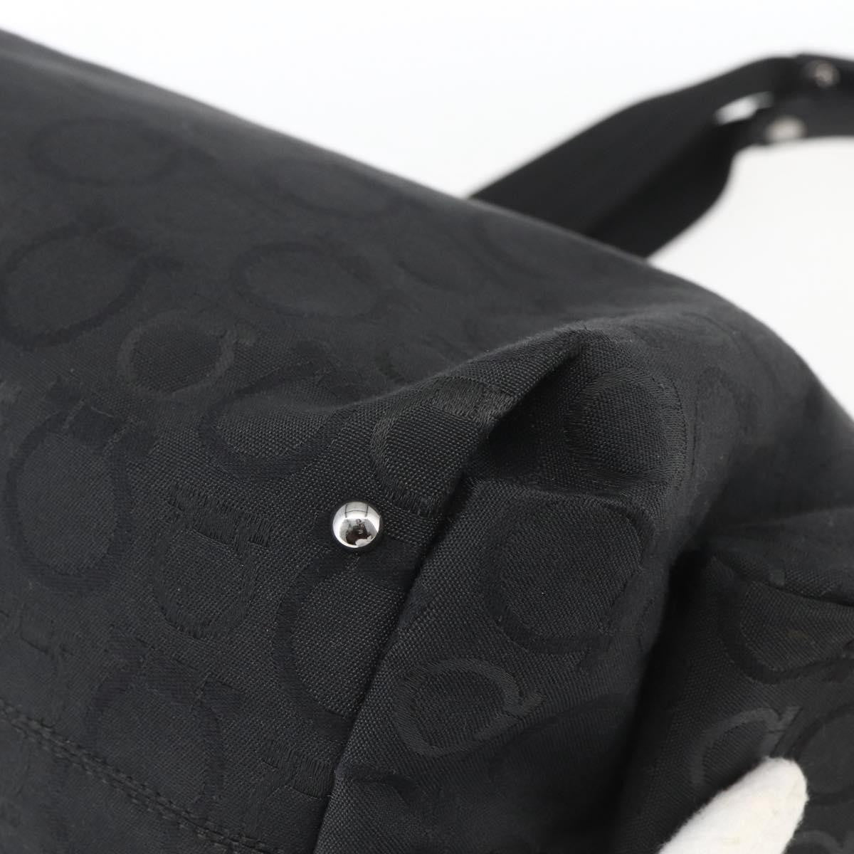 Salvatore Ferragamo Gancini Tote Nylon, Black, Nylon, Tote Bag