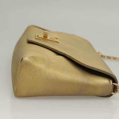 Louis Vuitton Love Note Chain Clutch Leather, GOLD, LEATHER, Clutche & pouche