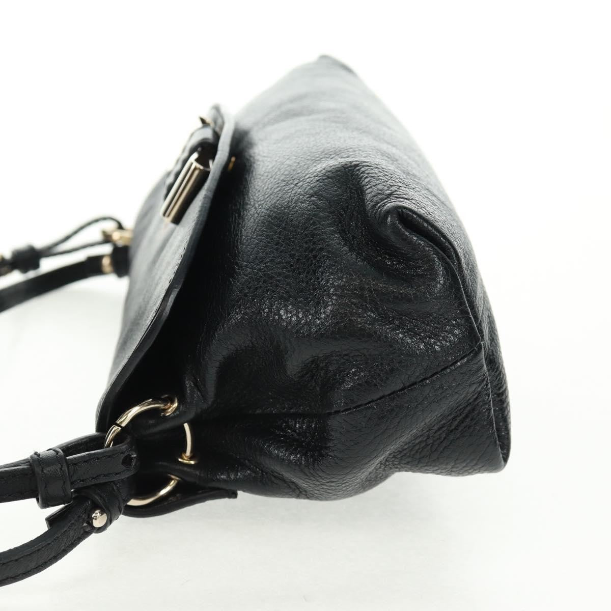 Chloe Lily Shoulder bag Leather, BLACK, LEATHER, Shoulder bag