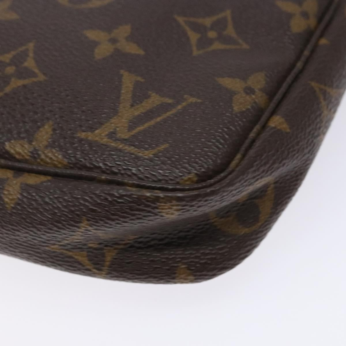 Louis Vuitton Pochette Accessoires Monogram Canvas, BROWN, CANVAS, Clutche & pouche