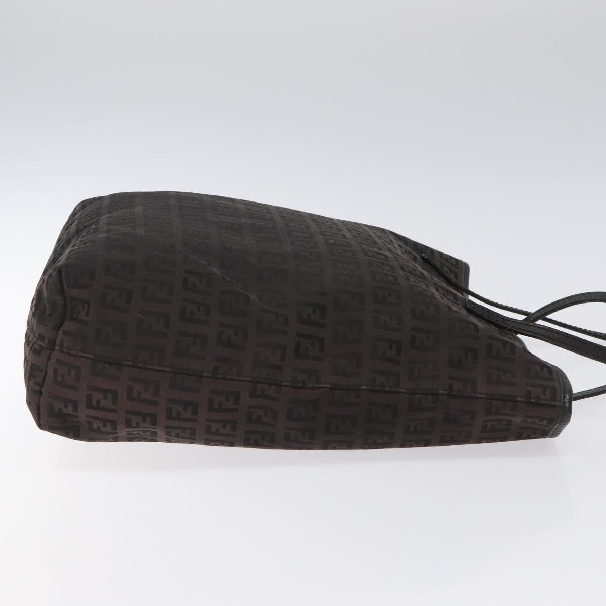 Fendi Zucchino Canvas, BLACK, CANVAS, Tote bag