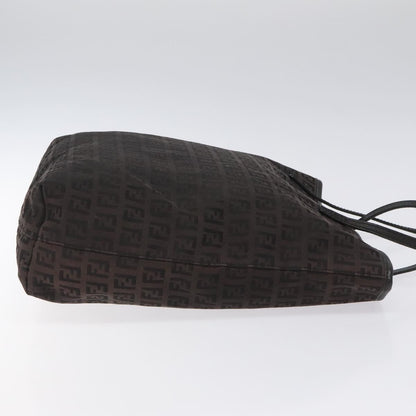 Fendi Zucchino Canvas, BLACK, CANVAS, Tote bag
