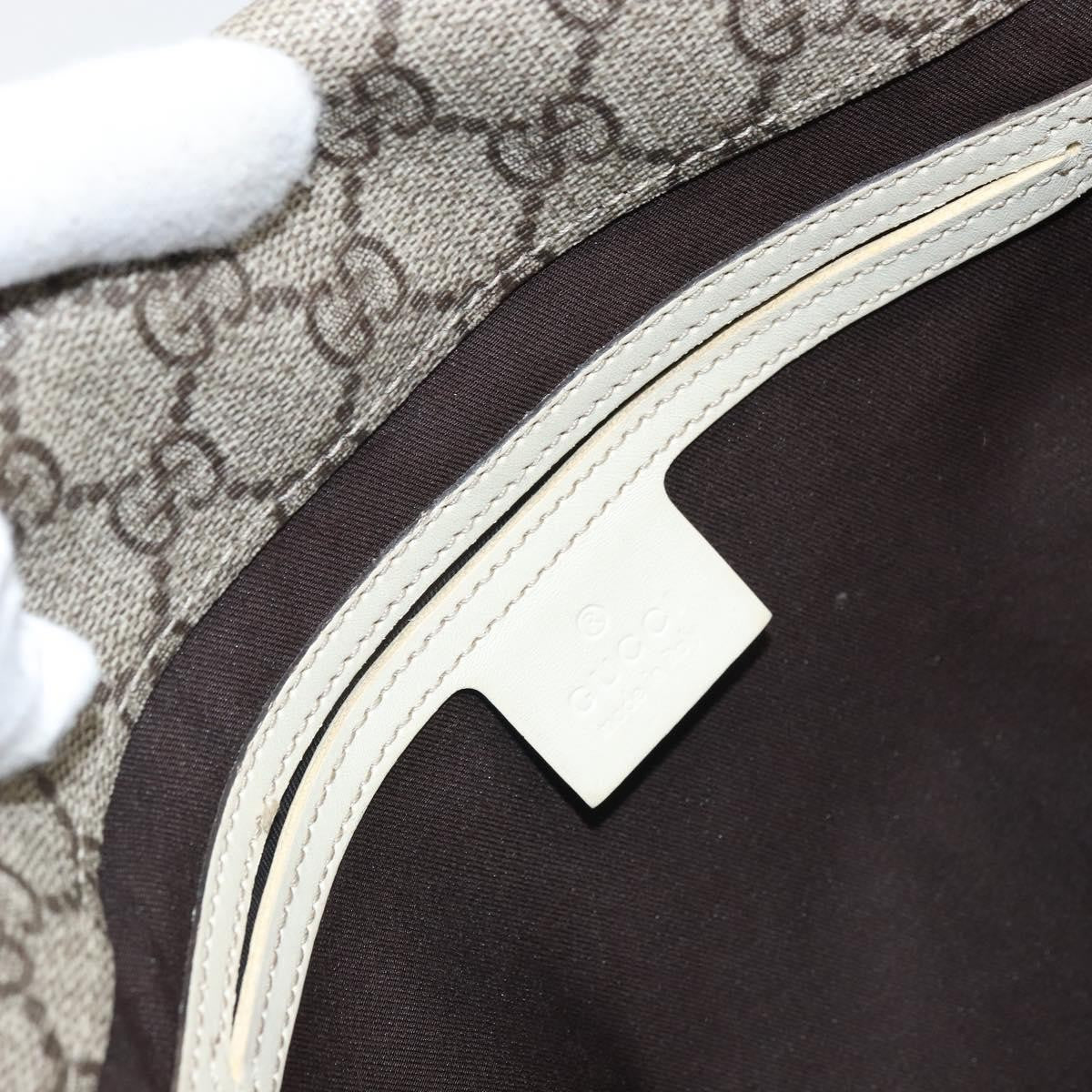 Gucci Double Buckle Flap Messenger Bag GG Coated Canvas with Leather, BEIGE, PVC, Shoulder bag