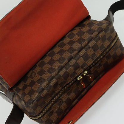 Louis Vuitton Naviglio Handbag Damier, BROWN, CANVAS, Shoulder bag