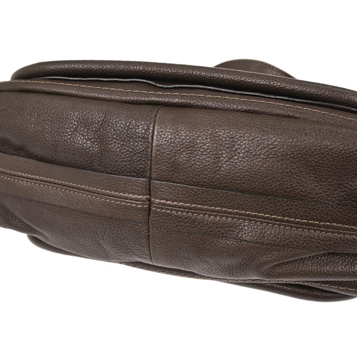Chloe Paraty Top Handle Bag Leather, BROWN, LEATHER, Handbag