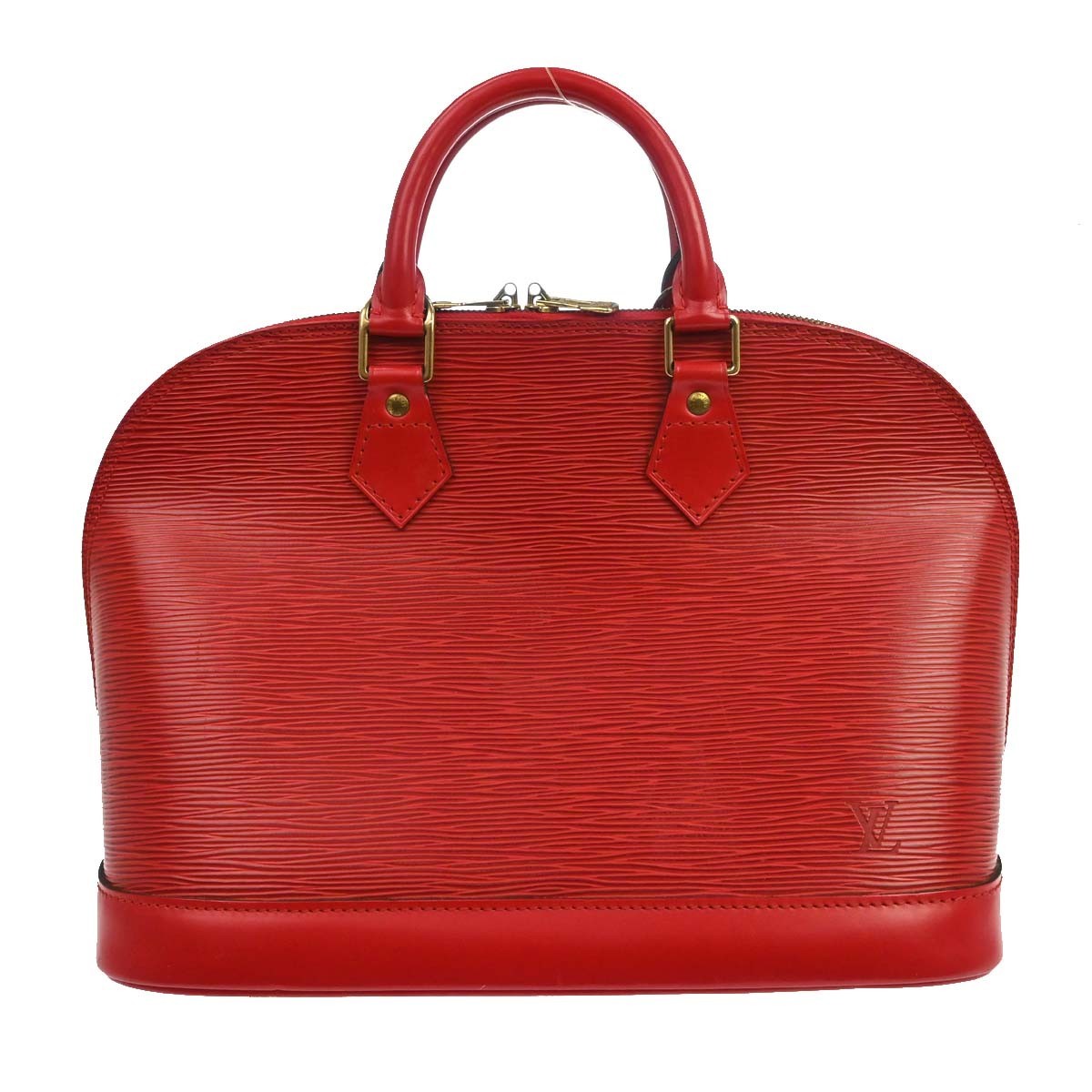 Louis Vuitton Alma Handbag Epi Leather, Red, Leather, Handbag