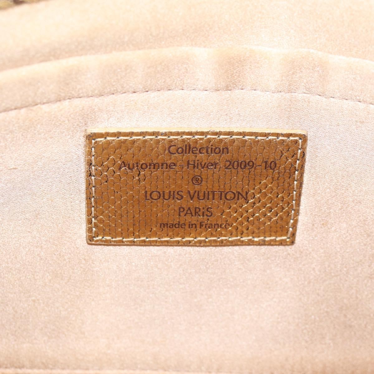 Louis Vuitton Thalie Clutch Brocade Monogram, GOLD, CANVAS, Clutche & pouche