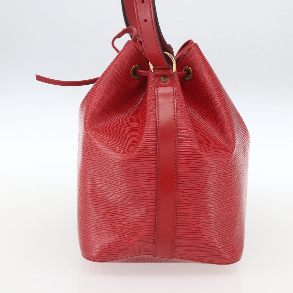 Louis Vuitton Petit Noe Handbag Epi Leather, RED, LEATHER, Shoulder bag
