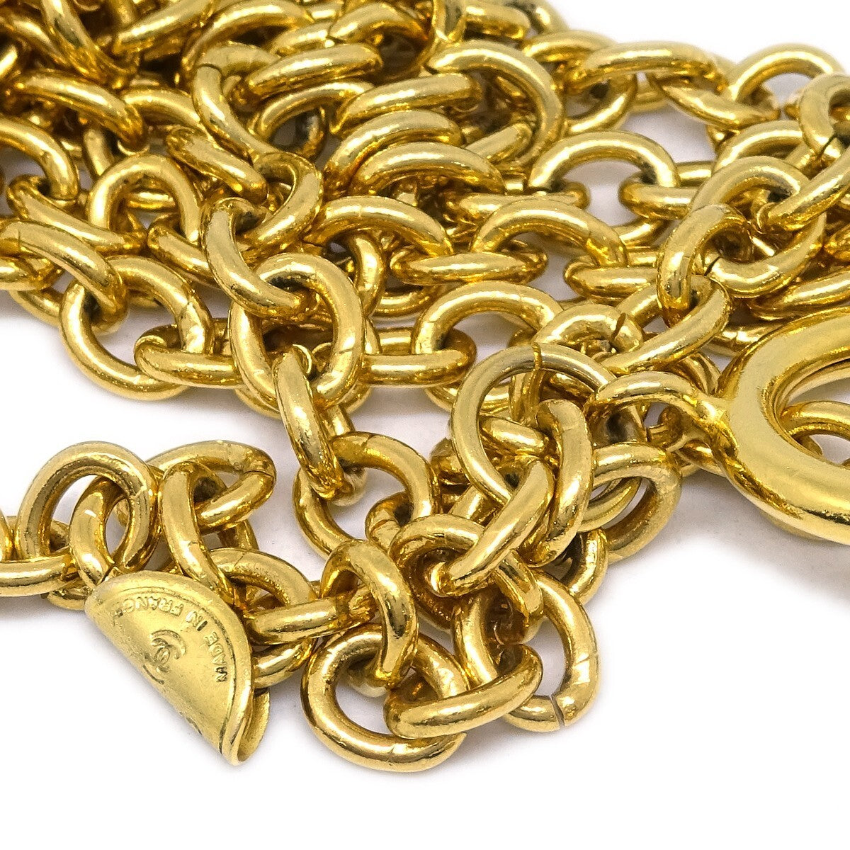 Chanel Timeless Pendant Necklace Metal, GOLD, GOLD_PLATED, Necklace