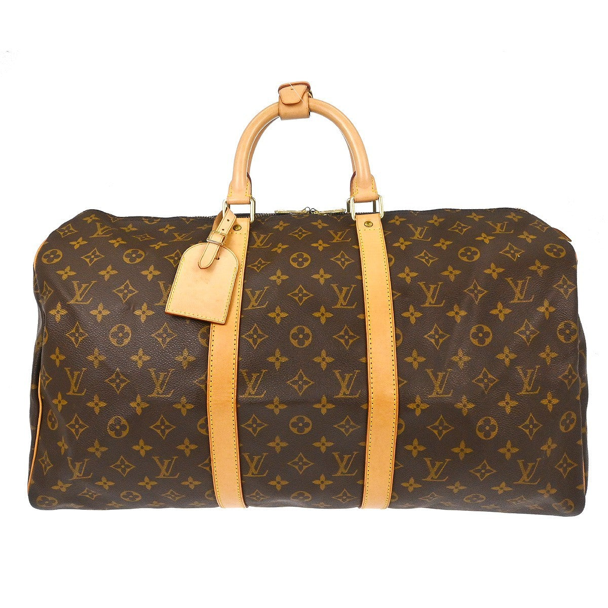 Louis Vuitton Keepall Bag Monogram Canvas, Brown, Canvas, Travel Bag