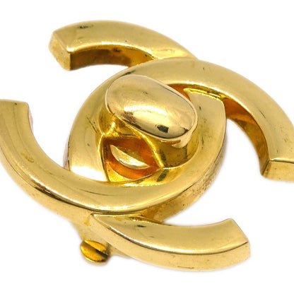 Chanel CC Turnlock Clip-On Earrings Metal, GOLD, GOLD_PLATED, Earrings