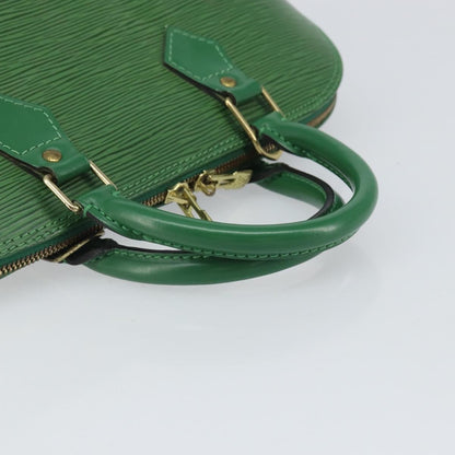 Louis Vuitton Alma Handbag Epi Leather, GREEN, LEATHER, Handbag