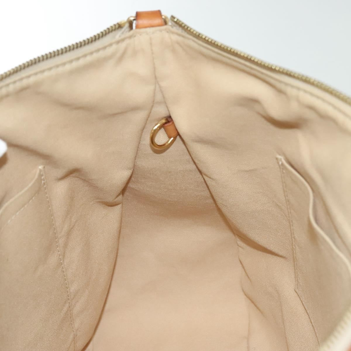 Louis Vuitton Siracusa Handbag Damier, WHITE, CANVAS, Shoulder bag