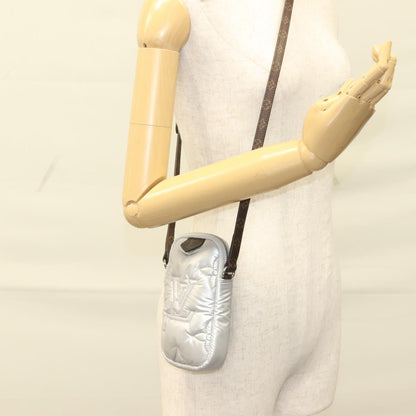 Louis Vuitton Pillow Phone Pouch Monogram Quilted Econyl Nylon, SILVER, CANVAS, Travel bag