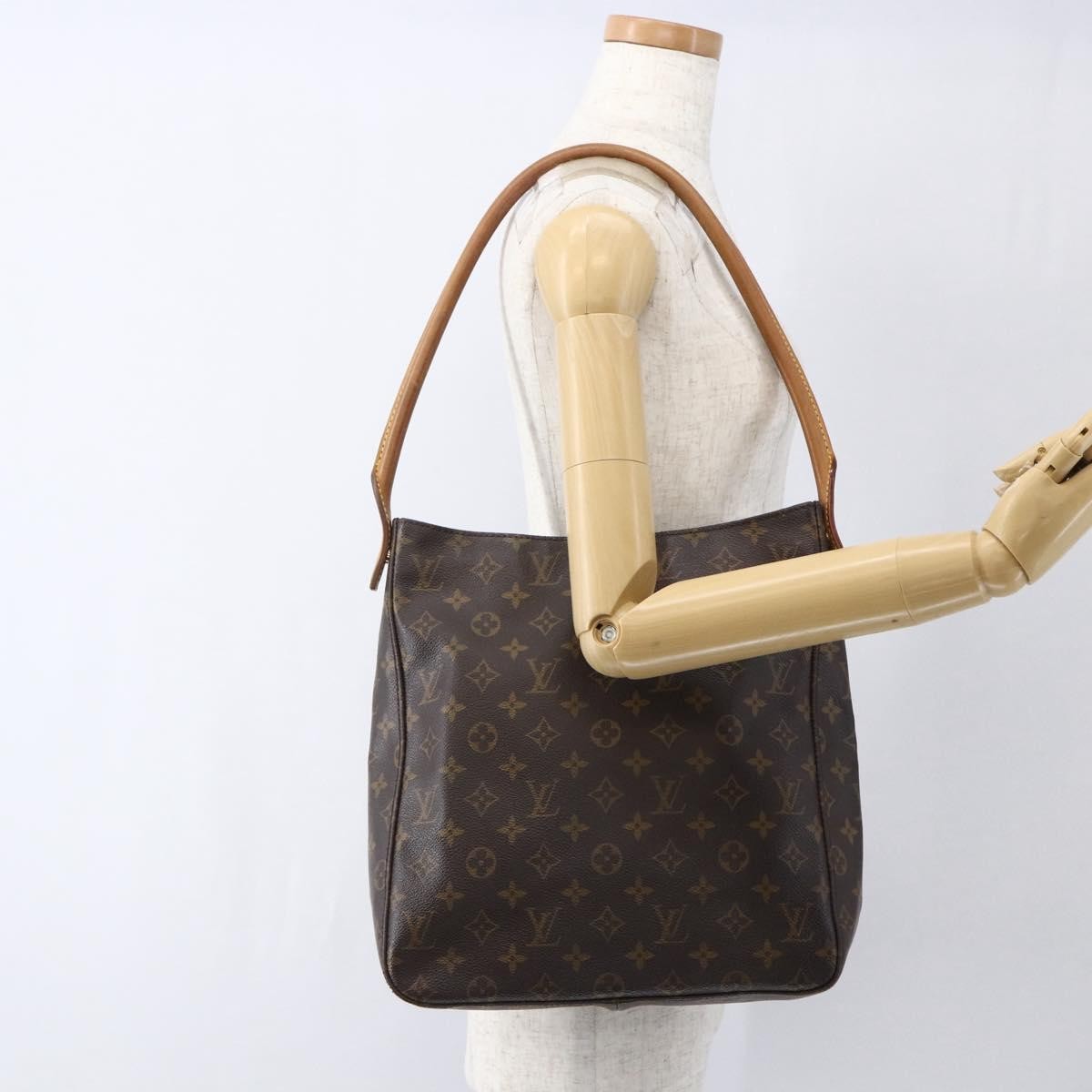 Louis Vuitton Looping Handbag Monogram Canvas, BROWN, CANVAS, Shoulder bag