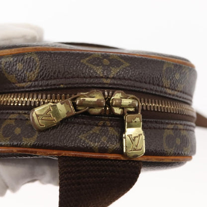Louis Vuitton Pochette Gange Monogram Canvas, BROWN, CANVAS, Clutche & pouche