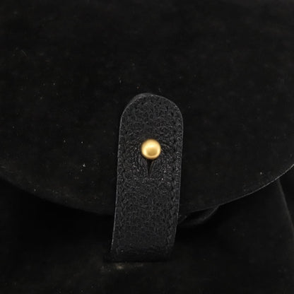 Gucci Vintage Bamboo Backpack Suede, BLACK, SUEDE, Backpack